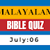 Malayalam Bible Quiz July 06 | Daily Bible Questions in Malayalam