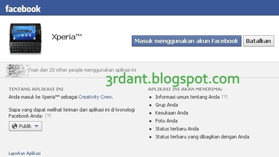 Bagaimana Cara Mendapatkan Access TOKEN Facebook - 3rdant.blogspot