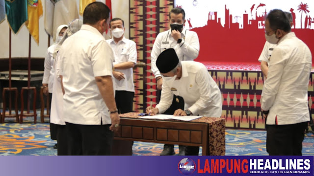 Bupati Pringsewu Hadiri Musrenbang RPJMD Seluruh Provinsi Lampung 2019-2024