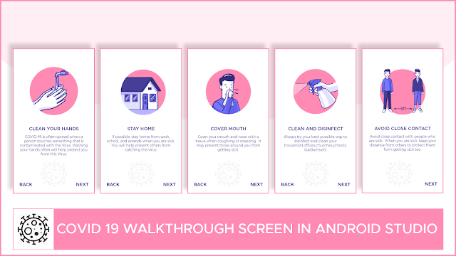 onboarding screen in covid-19