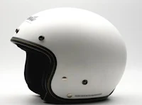  Cargloss DEVIL CLASSIC Helm Half Face - Super W White SG