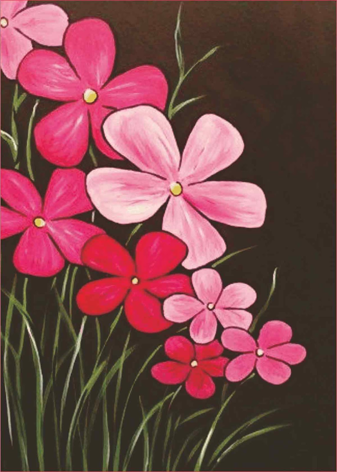 Terpopuler 30 Lukisan Bunga Mawar Simple - Galeri Bunga HD