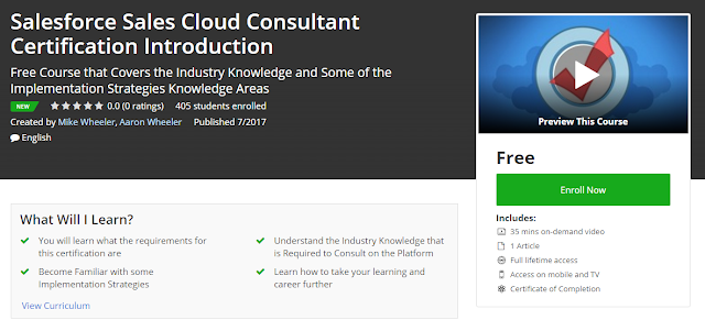  Salesforce Sales Cloud Consultant Certification Introduction