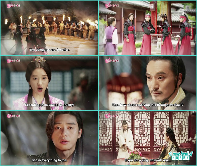 princess Suk Myeung with Hwarang boys in Baekje - Hwarang - Episode 14 Preview