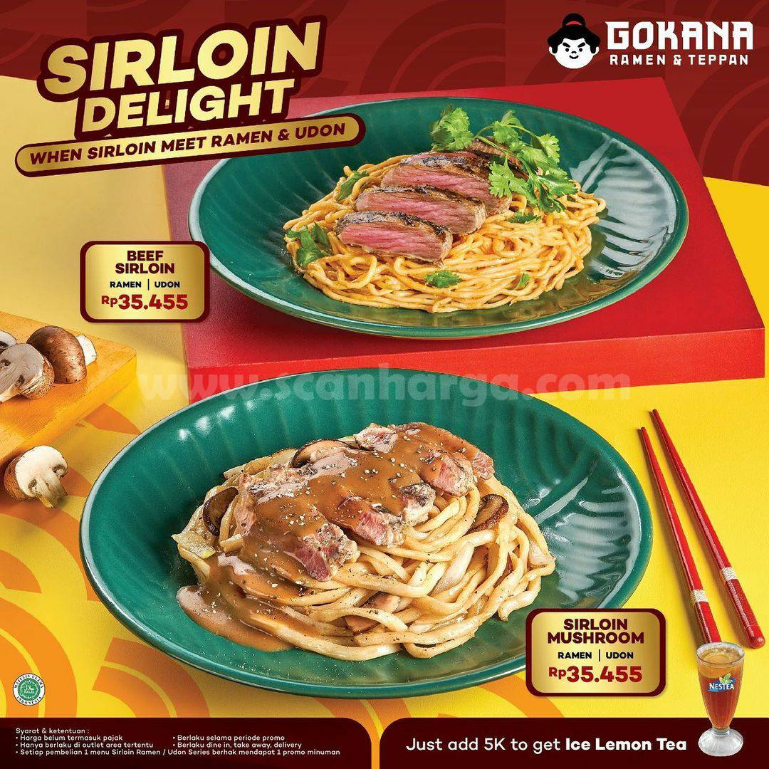 Promo GOKANA Sirloin Delight – Menu Baru harga mulai Rp. 35.455*