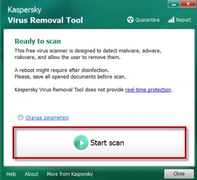 kaspersky virus removal tool