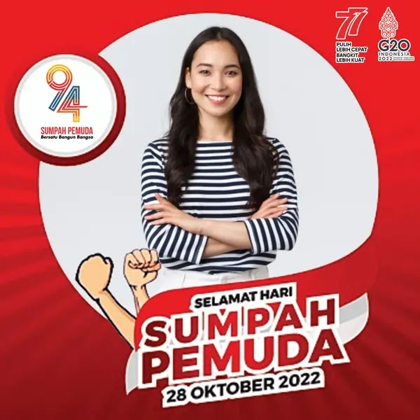 twibbon hari sumpah pemuda 2022 ke 94 download