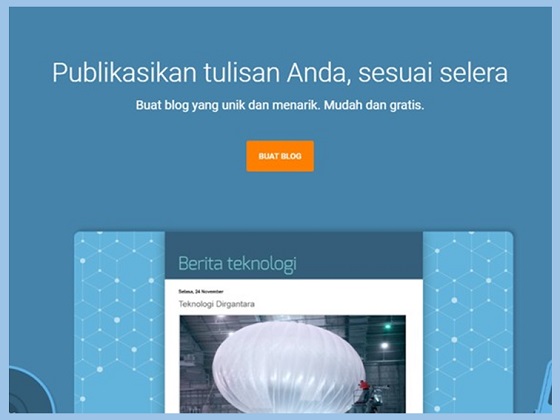 cara daftar ke blogger untuk membuat blog