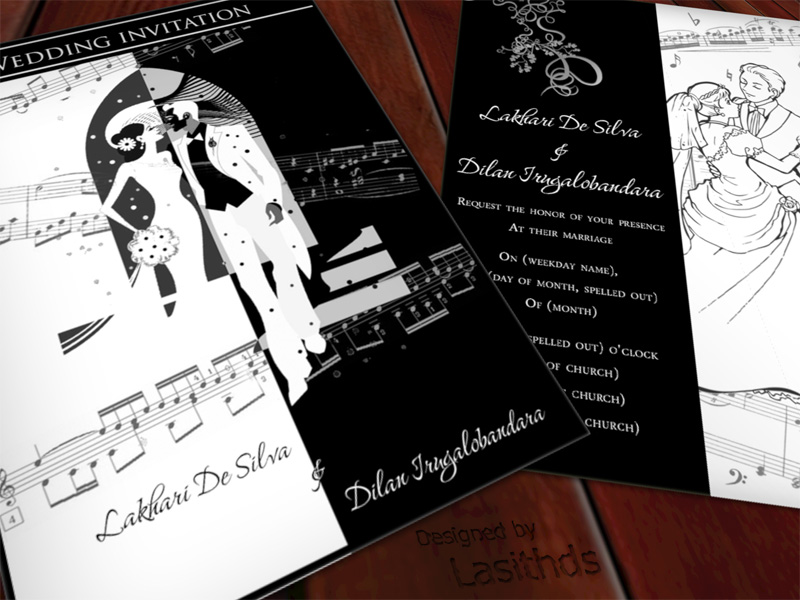 This a sample of a wedding invitation card which i designed for my sister's
