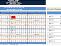 Aplikasi Jadwal Pelajaran Format Excel Anti Bentrok SD, SMP, SMA, SMK