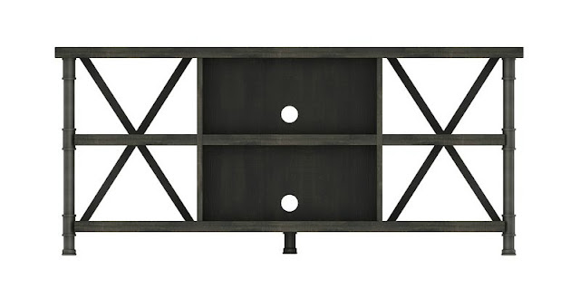 open TV stand with X 