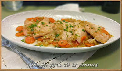 Filetes de pavo con salsa 