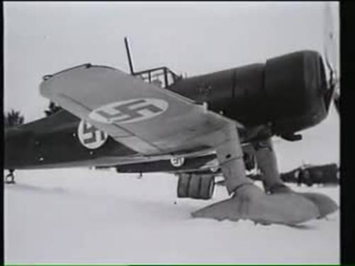 6 January 1940 worldwartwo.filminspector.com Finnish Fokker D.XXI fighter