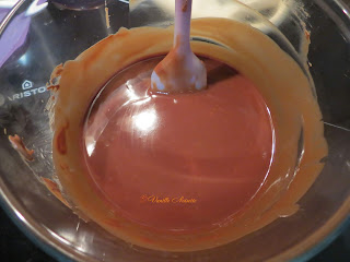 Macaron ganache passion chocolat  préparation