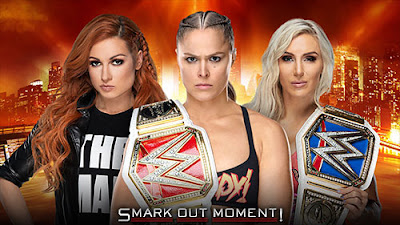 WWE WrestleMania 35 Main event Becky Lynch versus Charlotte Flair versus Ronda Rousey