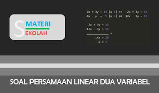 Bank Soal Sistem Persamaan Linear Dua Variabel