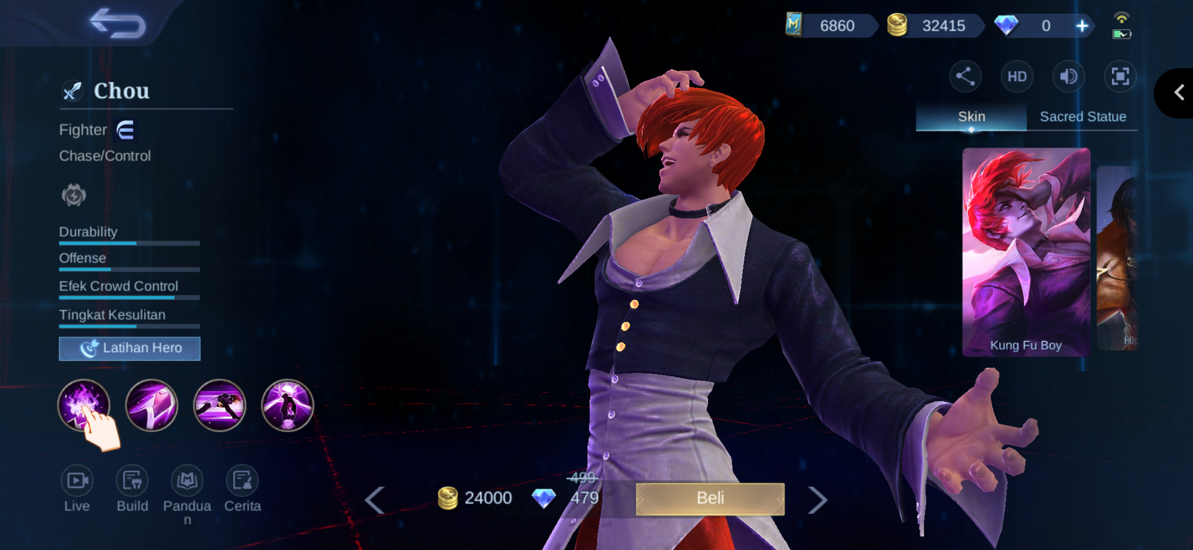 Script Skin Chou KOF