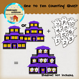  Free Halloween Counting Ghosts and Haunted House