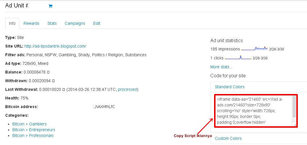 Copy Script iklan