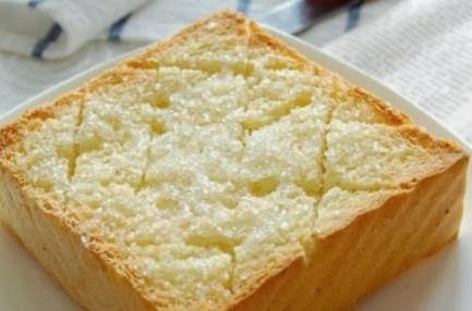 Cream sugar toast thick slices