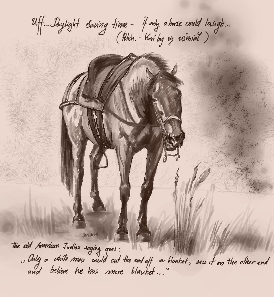 Dariusz caballeros: Daylight saving time - if only a horse could laugh