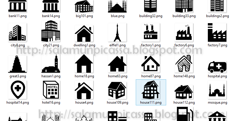 200 Free Buildings Icons Set Vector for Your Design 
