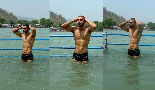 Men Bathing with Swim Trunks - @neerajchamoli
