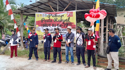 Sederhana Tapi Meriah, Pekan Pesta Rakyat HUT RI ke-77 Parit Bugis Segedong Dibuka