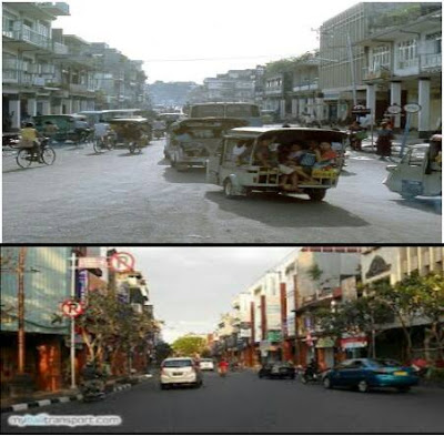 Jalan gajah mada,Denpasar tahun 1975 ~ 2015