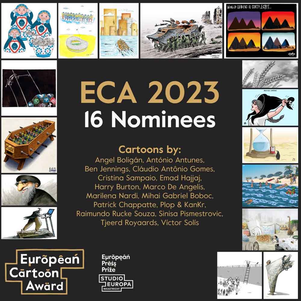Shortlist of the 4th edition of the European Cartoon Award