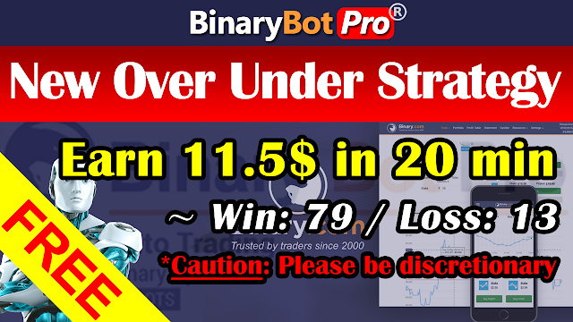 New Over Under Strategy | Binary Bot | Free Download