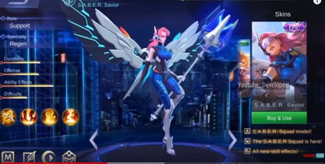 cara mendapatkan Skin Epic Rafaela Squad S.A.B.E.R