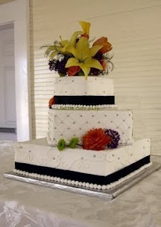 Offset Square Wedding Cake