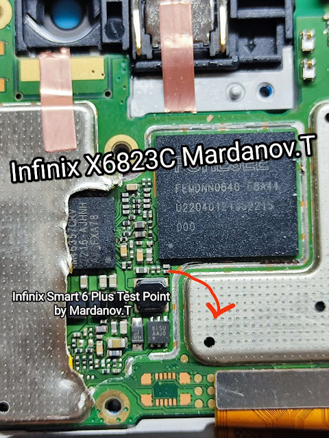 Test Point Infinix Smart 6 Plus  X6823C