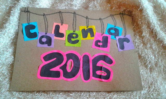 diy calendar, new year project