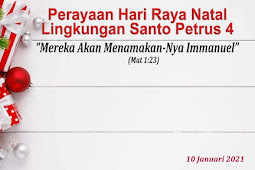 PERAYANAN NATAL 2020 DAN TAHUN BARU SECARA ONLINE LINGKUNGAN SANTO PETRUS 4