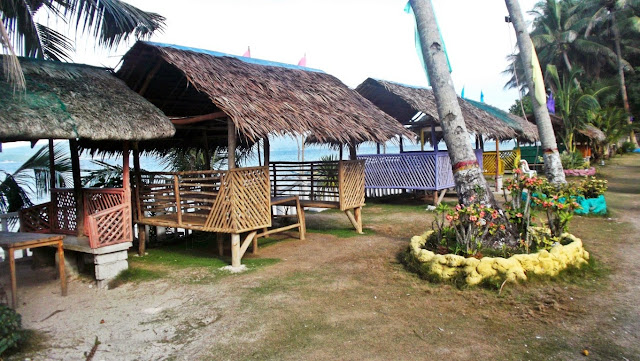 day use cottages by the beach at Seashore Spring Brach Resort in San Antonio, Dalupiri Island Northern Samar
