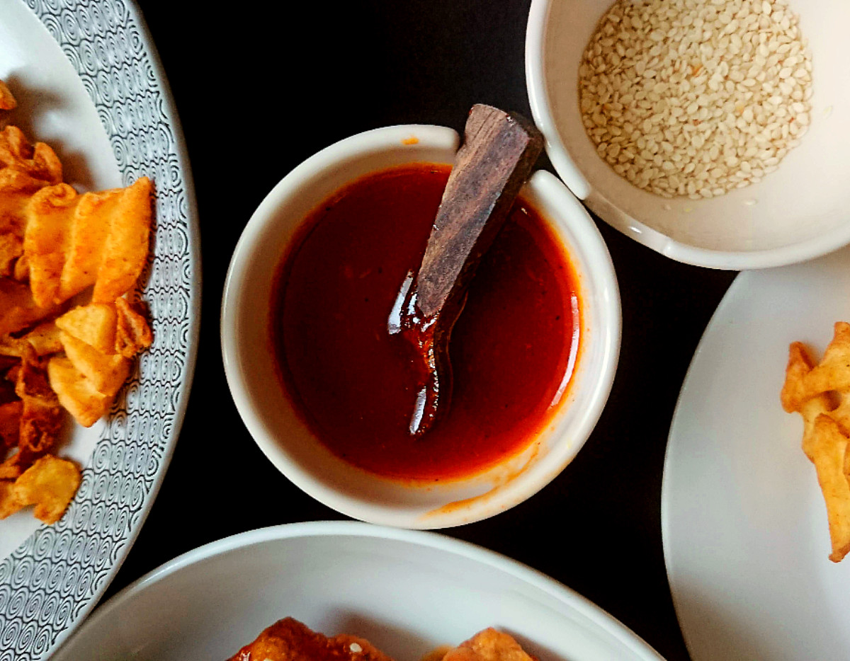 homemade barbecue sauce in a small bowl