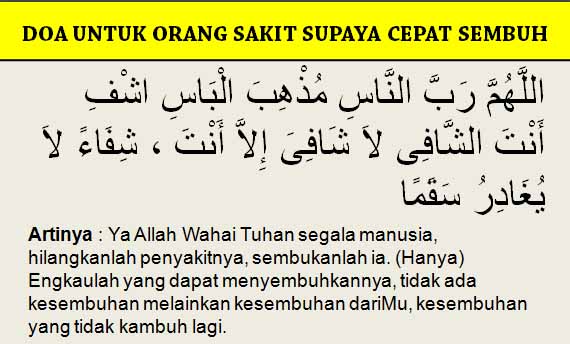 5 Doa Untuk Orang Sakit : Ketika Menjenguk, Untuk Kesembuhan, Mengobati, Dll
