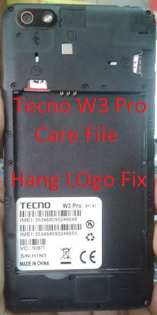 Tecno W3 Pro Firmware Care File Download