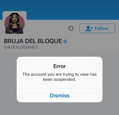Twitter Finally Suspends Azealia Banks' Account Over Homophobic Remarks