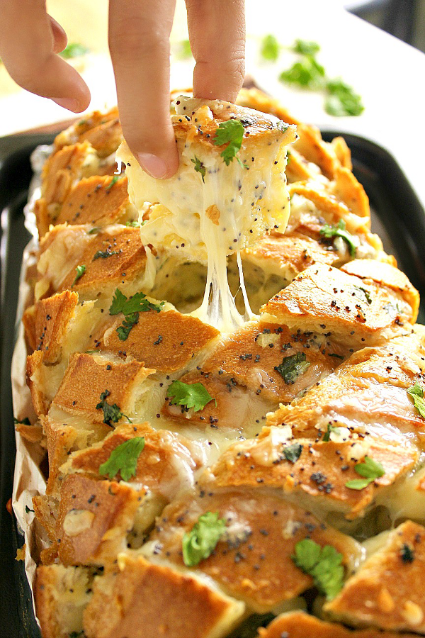 Stuffed Cheese and Garlic Bread