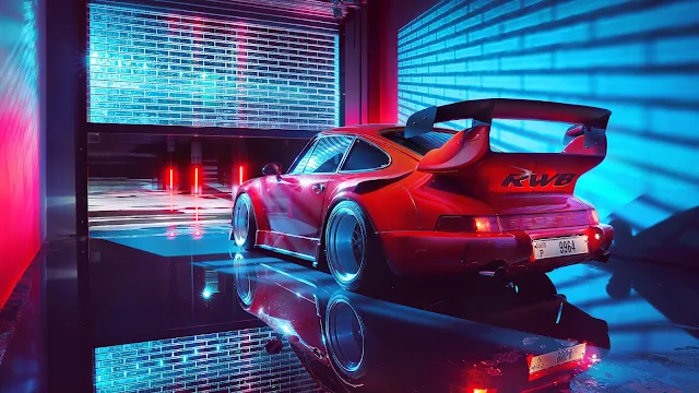 Porsche, Cars, Hd, Red, Behance Images