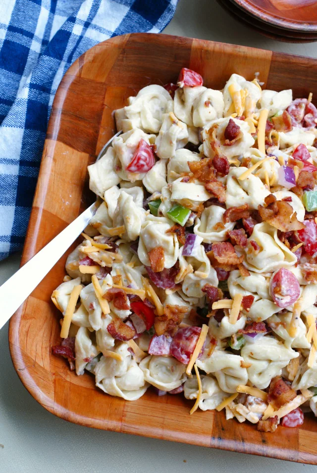 Bacon Ranch Tortellini Salad