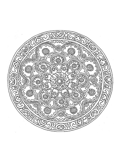 Quite Difficult Coloring By Its Great Wealth This Mandala Will Give You  Hard Time