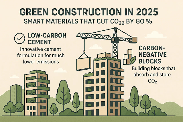 sustainable building, green materials, net-zero construction, smart materials in green construction