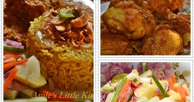 AMIE'S LITTLE KITCHEN: Nasi Minyak, Rendang Ayam & Acar Mentah
