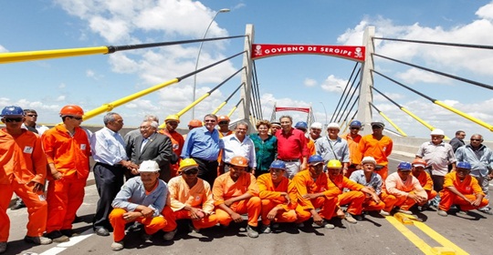 Presidenta Dilma e governador Marcelo Déda inauguram ponte Gilberto Amado