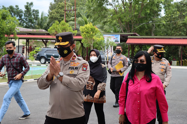 Kapolres bersama Forkopimda Natuna Menyambut Wakapolda Kepri yang Melakukan Kunker ke Polres Natuna