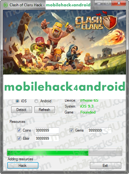 Clash of Clans Hack Add Unlimited Coins, Gems, Elixir for Android and iOS